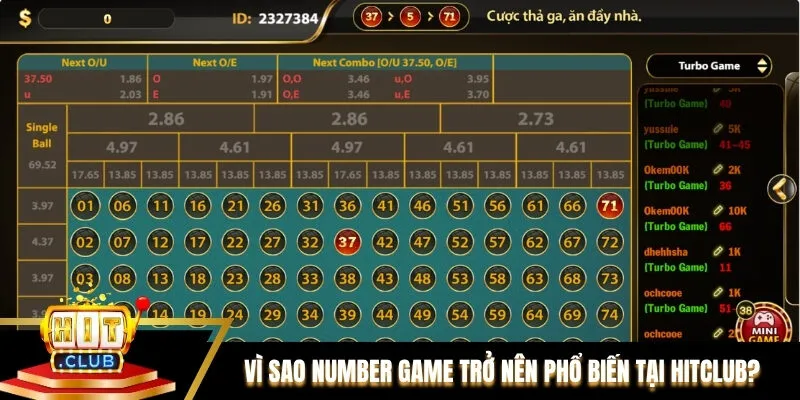 Vì sao Number Game trở nên phổ biến tại Hitclub? Vì sao Number Game trở nên phổ biến tại Hitclub?